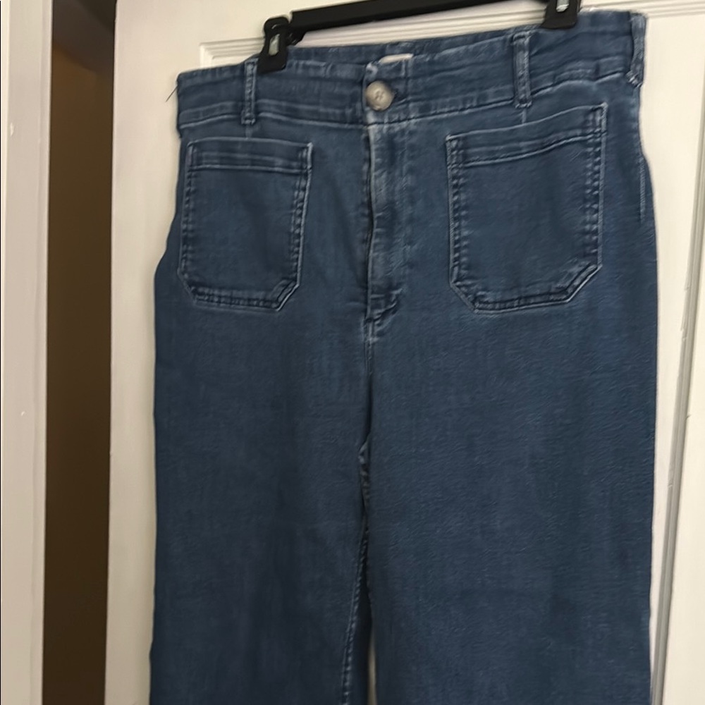 Maeve Blue Flare & Wide Leg Jeans